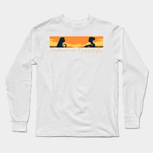 Live as you swim - Freestyle, swimming design v4 Long Sleeve T-Shirt